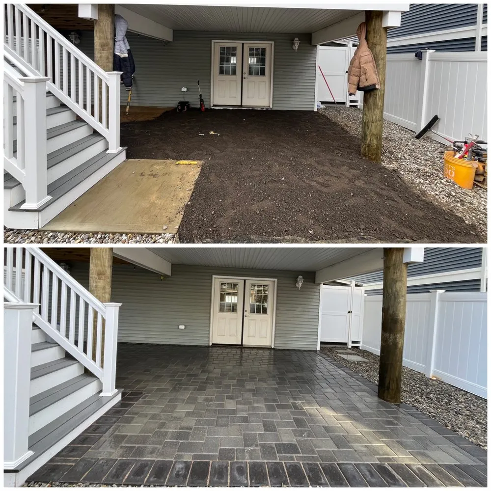 Expert yard cleanup service for beautiful yards in Freehold, NJ by Reyes Hardscaping Plus