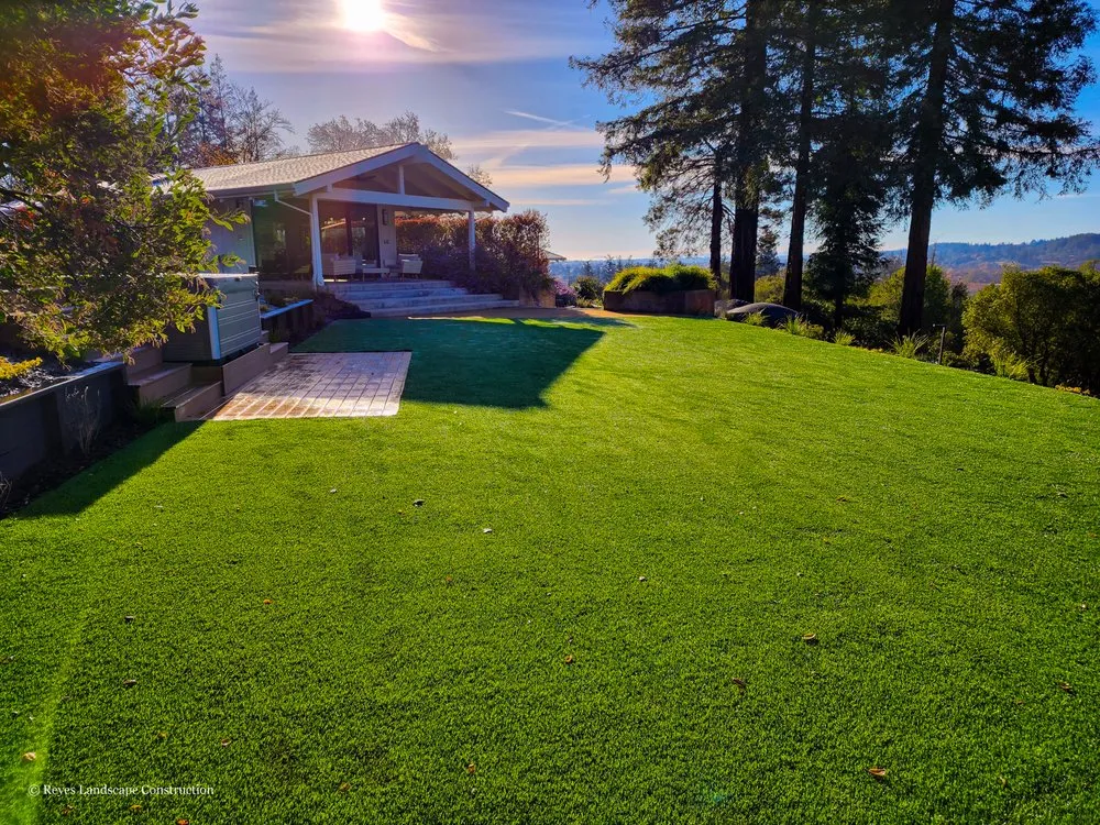 Custom lawn care service for outdoor upgrades in San Rafael, CA by Reyes Landscape Construction