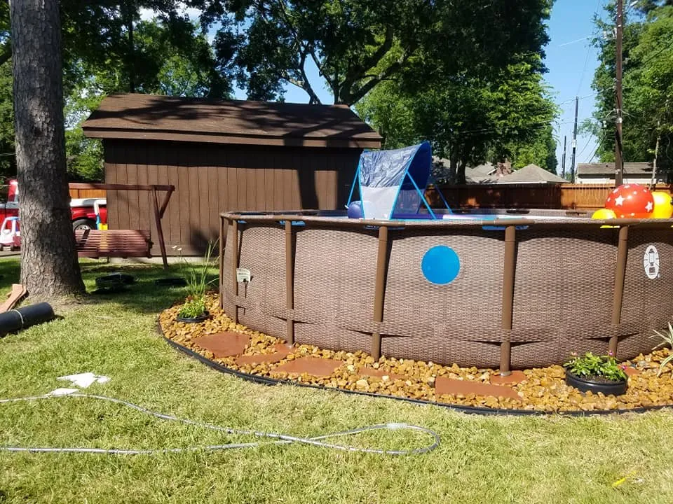 Expert lawn care service for homes in Highlands, TX by Reyes Landscaping & Design