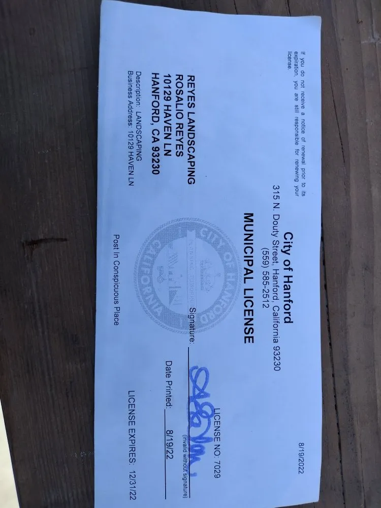 Top-rated residential landscaping in Hanford, CA by Reyes landscaping