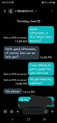 Reyes Landscaping Logo