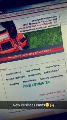 Reyes Royal Landscaping & Lawn Service Logo