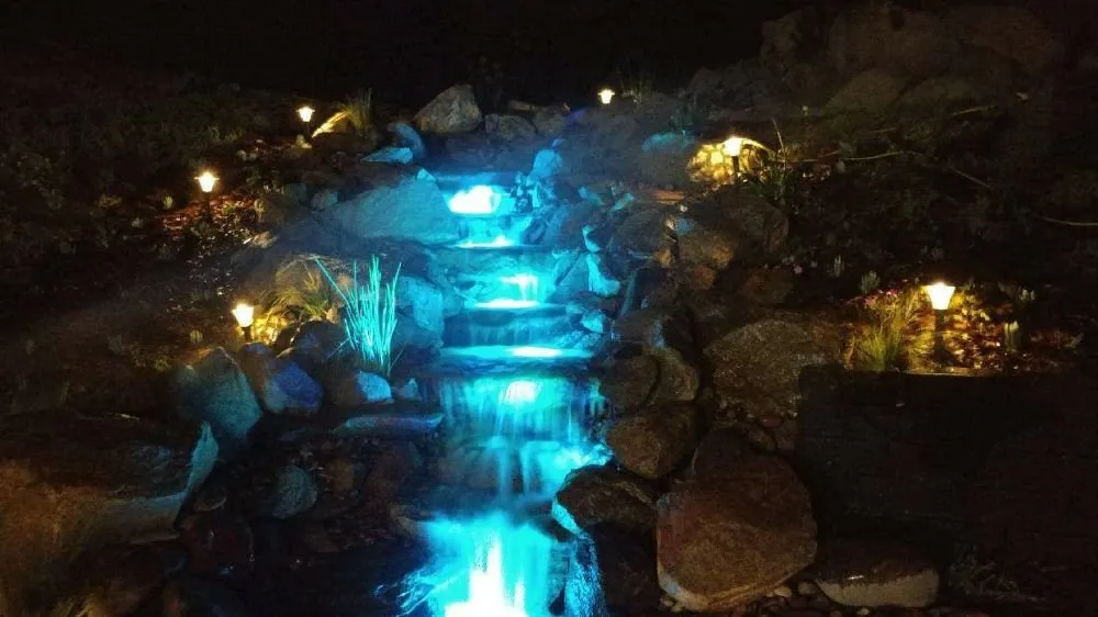 Local lawn care service with custom design in El Cajon, CA by Reyes Waterfalls