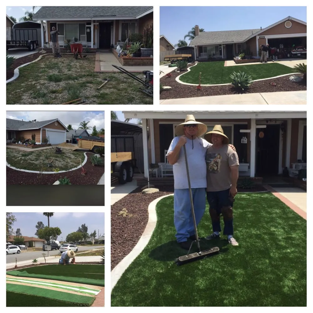 Professional landscape installation in Covina, CA by Reynolds Gardening & Landscaping