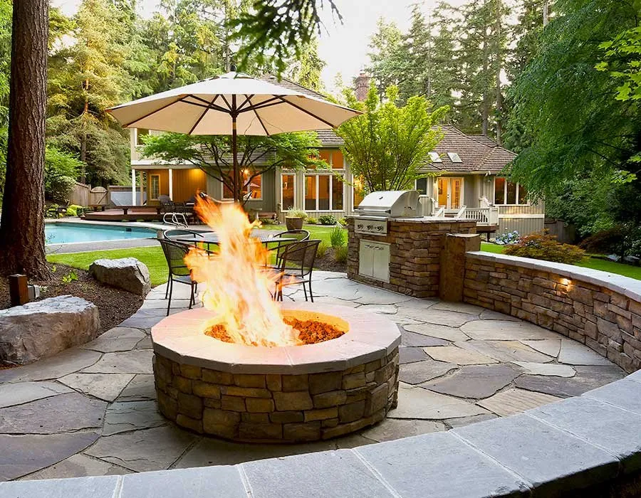 Custom residential landscaping in Woodinville, WA by Reynolds Landscape