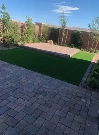 Reliable lawn mowing service with custom design across Las Vegas, NV - Reyzo Pavers