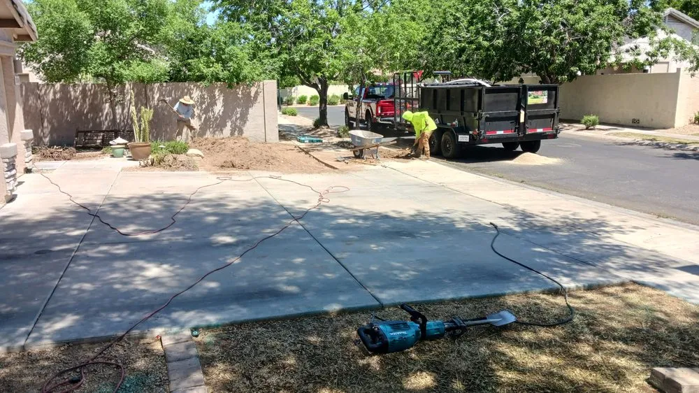 Professional garden landscaping with custom design in Phoenix, AZ by Reza Landscaping