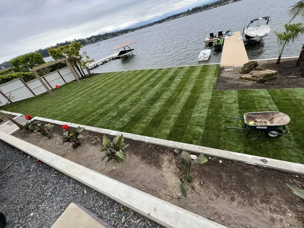 Professional outdoor landscaping for residential properties across Monroe, WA - R&F Landscaping