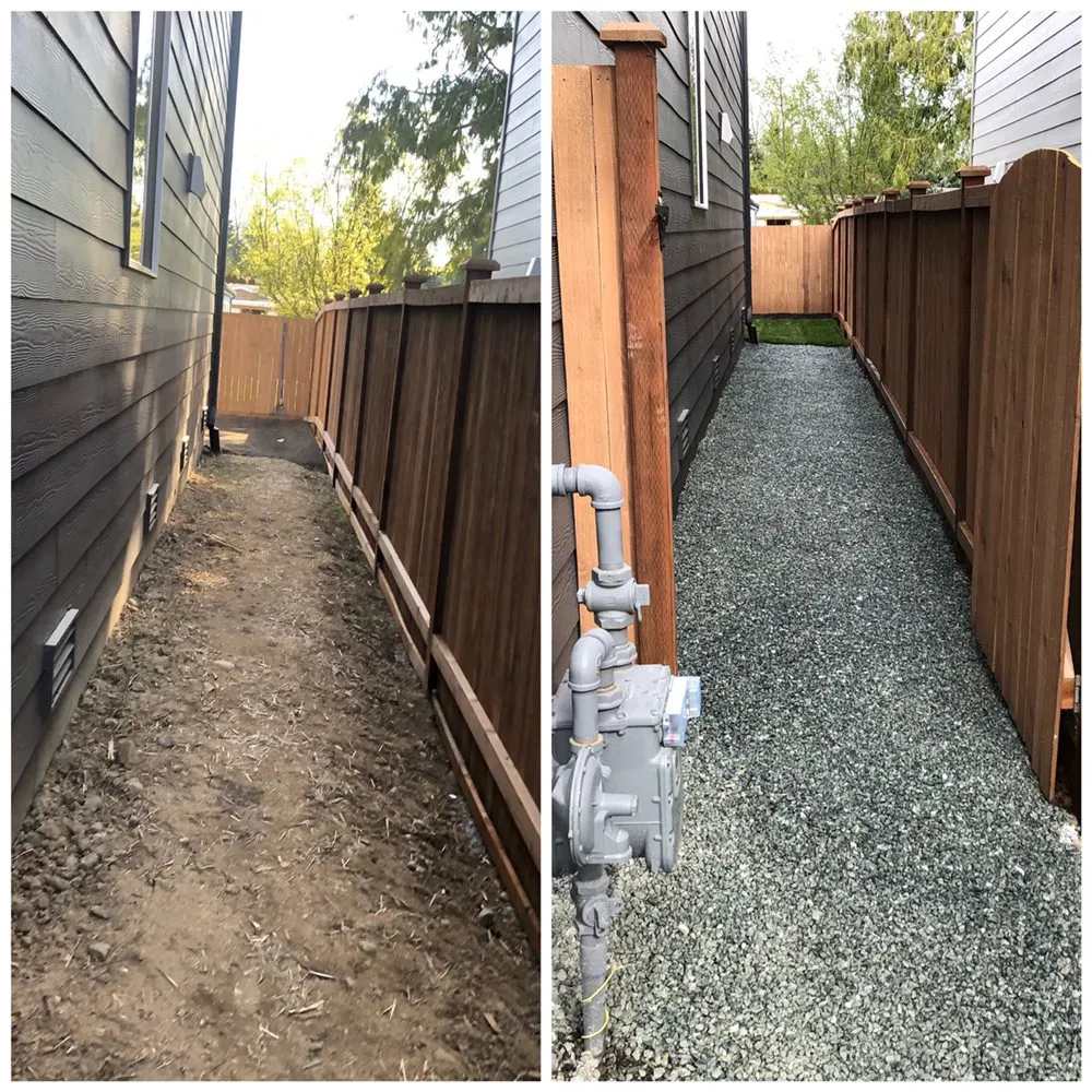 Custom garden landscaping with custom design in Monroe, WA by R&F Landscaping