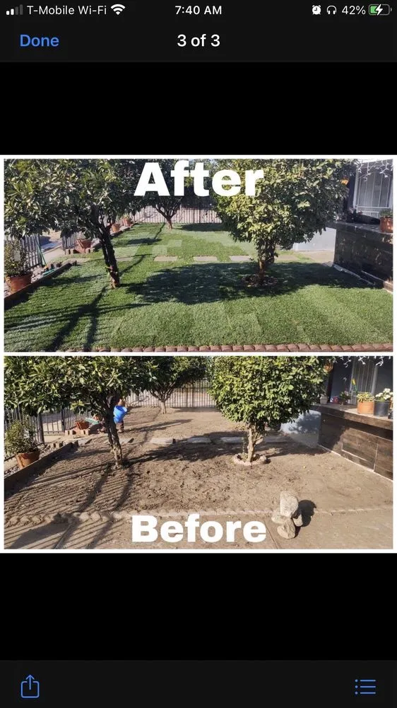 Professional landscape installation in El Monte, CA by RG Landscape