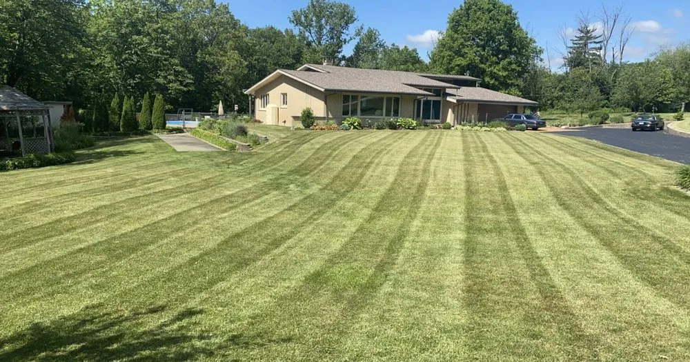 Custom landscape installation in Burbank, IL by R.G Lawncare