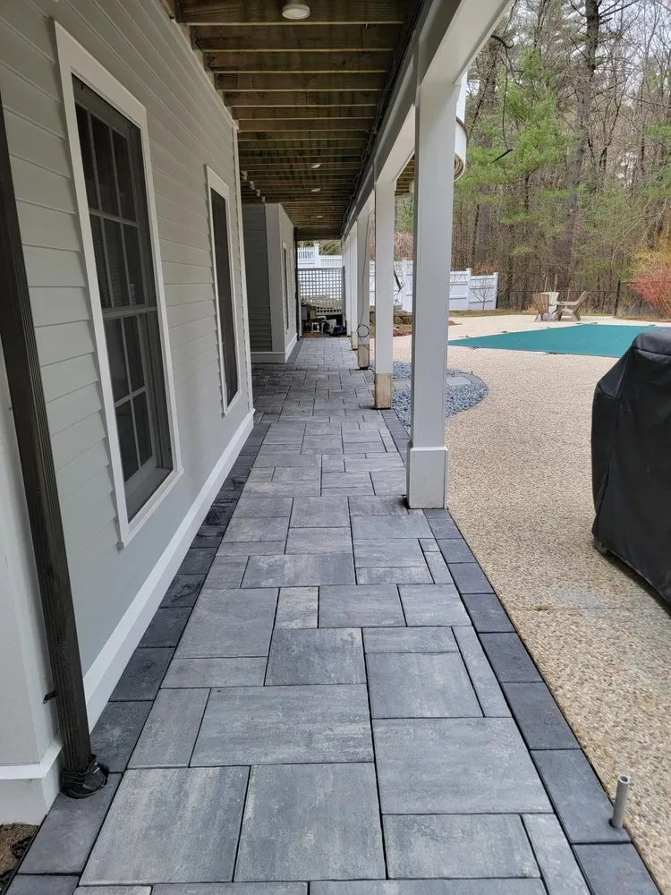Professional garden landscaping in Rowley, MA by RG Masonry