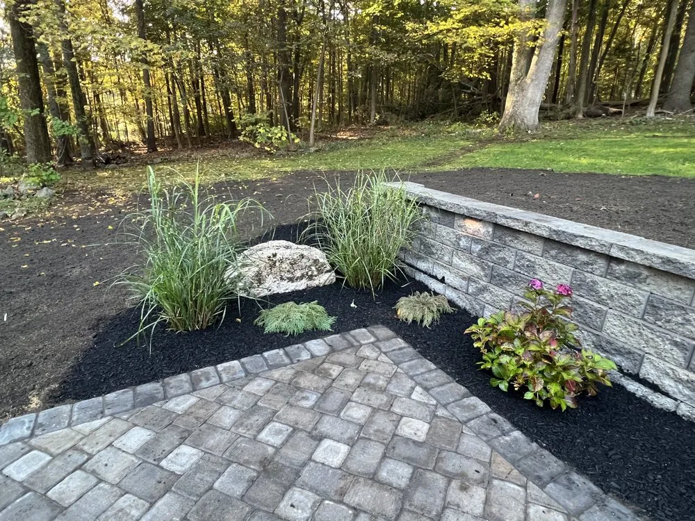 Local outdoor landscaping for year-round maintenance in Rowley, MA by RG Masonry