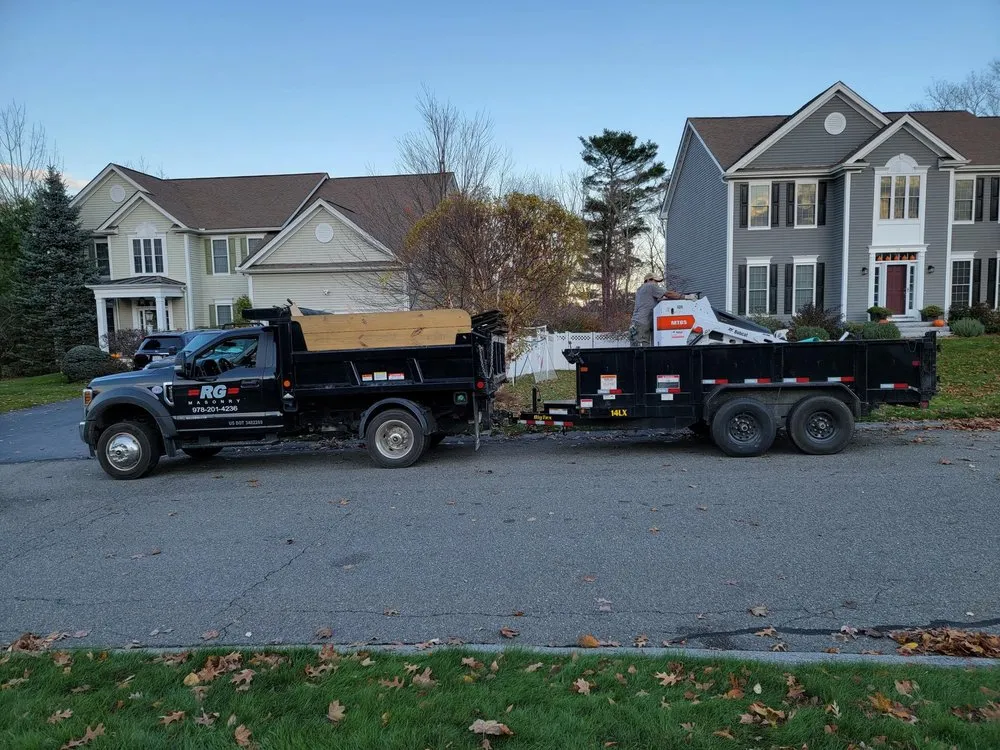 Expert residential landscaping with custom design in Rowley, MA by RG Masonry