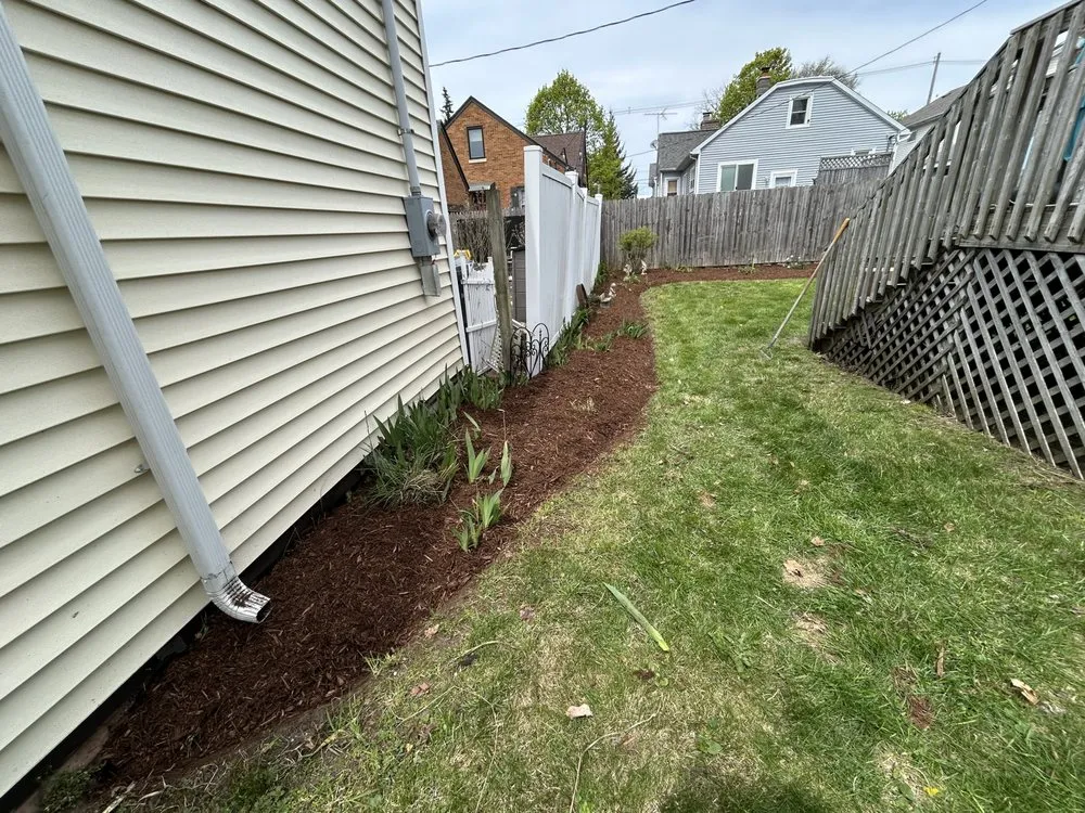 Professional garden landscaping in Hartford, MI by RGS Lawn Care
