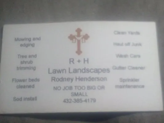 R+H Lawn Landscapes Logo