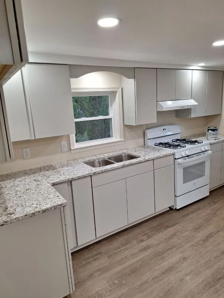 Custom residential landscaping in Dillsburg, PA by RHI Services & Sipes Custom Woodworking