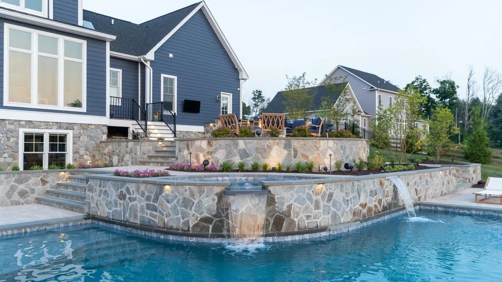 Custom landscape design in Sykesville, MD by Rhine Landscaping