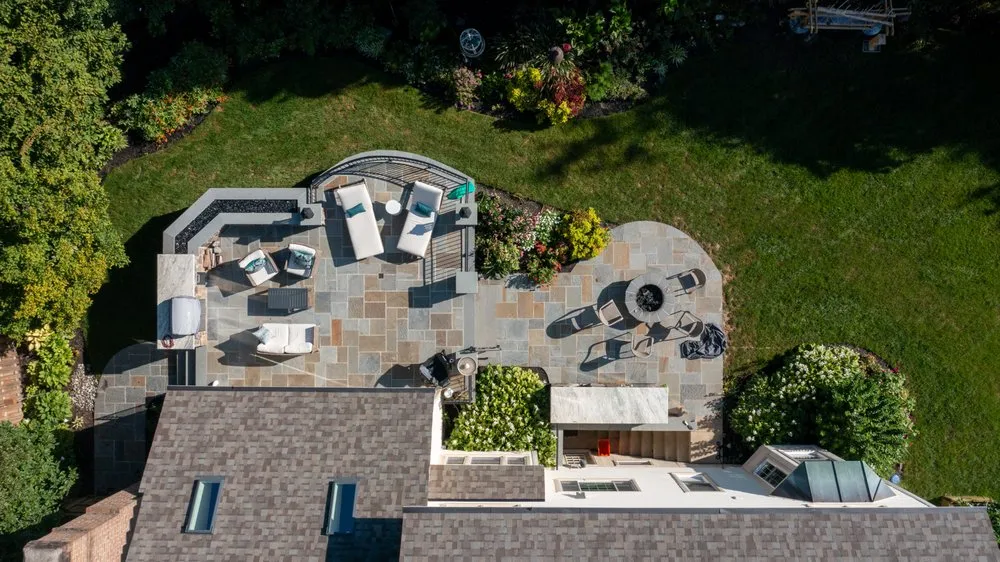 Custom landscape installation in Sykesville, MD - Rhine Landscaping