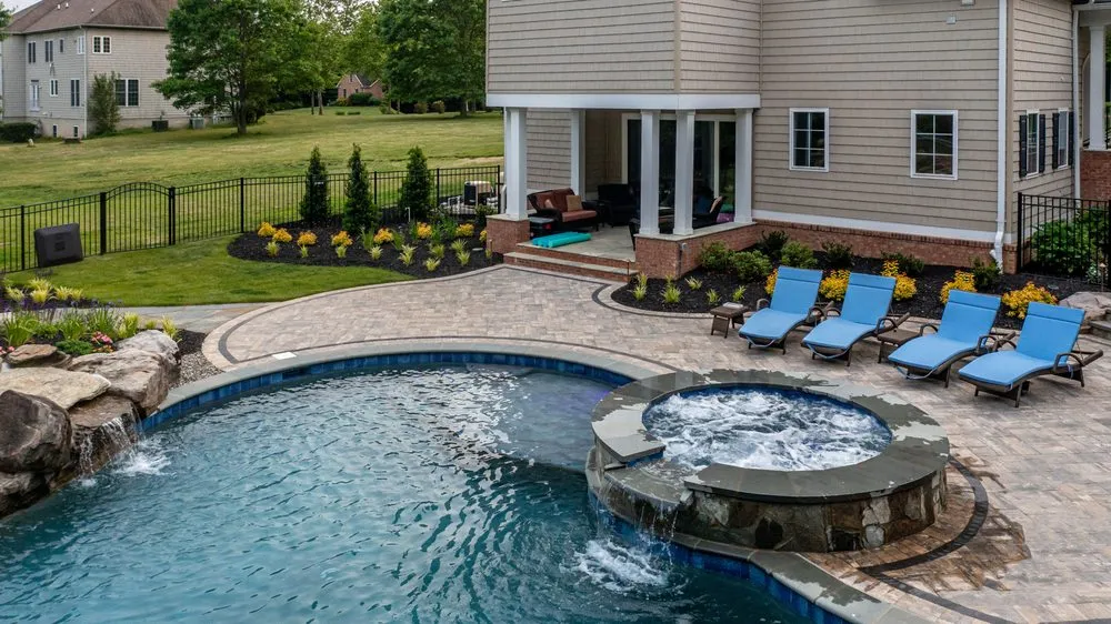 Custom landscape installation in Sykesville, MD - Rhine Landscaping