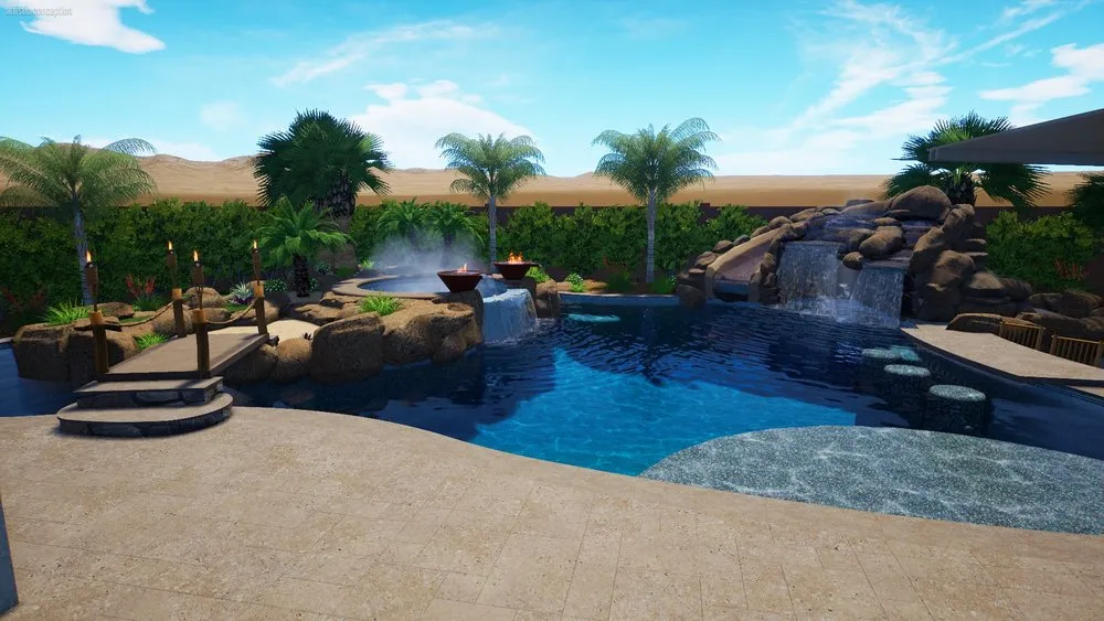 Local landscape design for beautiful yards in Gilbert, AZ by Rhino Landscape & Design