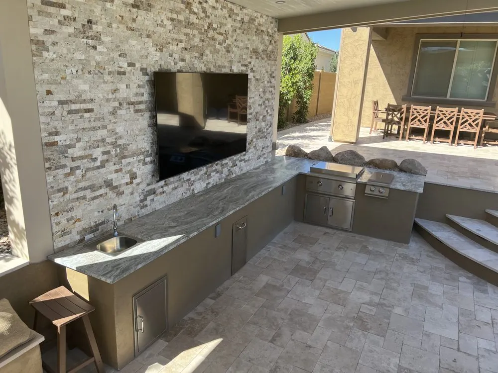 Professional outdoor landscaping in Gilbert, AZ by Rhino Landscape & Design