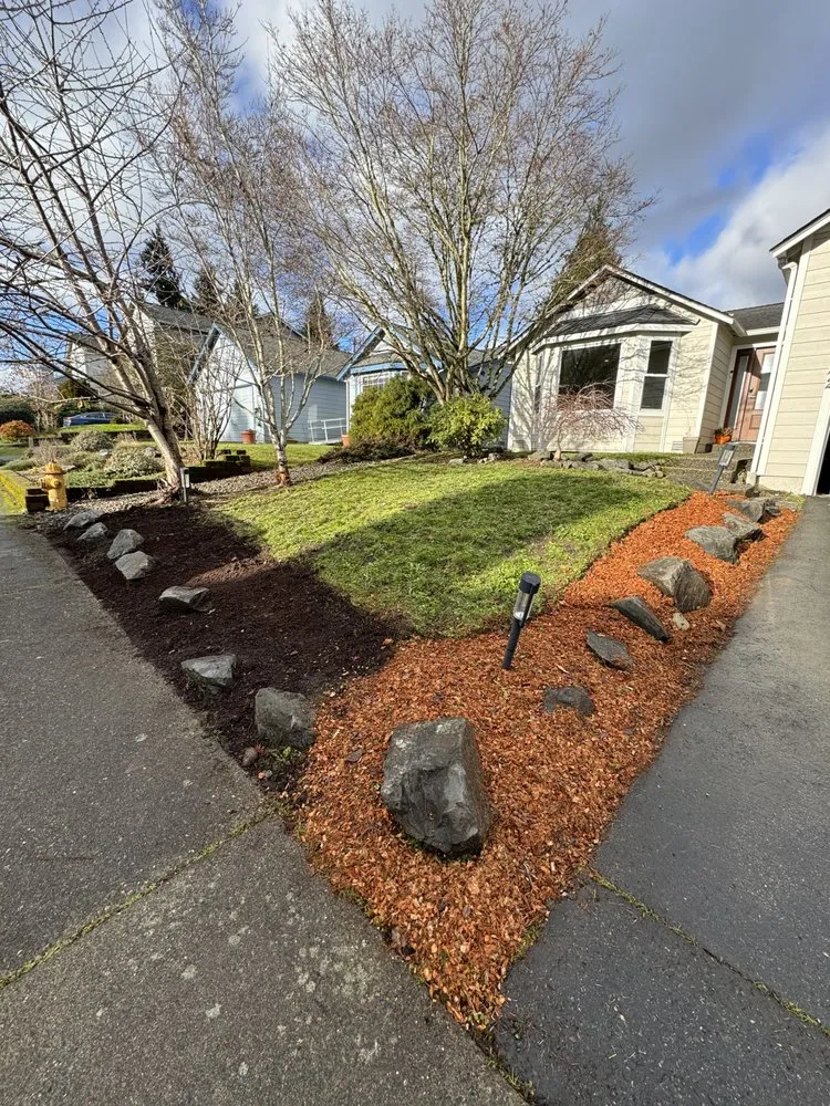 Professional landscape installation for homes in Bellevue, WA by Rhino Landscaping