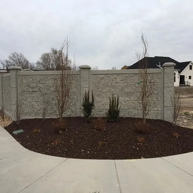 Local residential landscaping in Provo, UT by RhinoRock Concrete Fencing