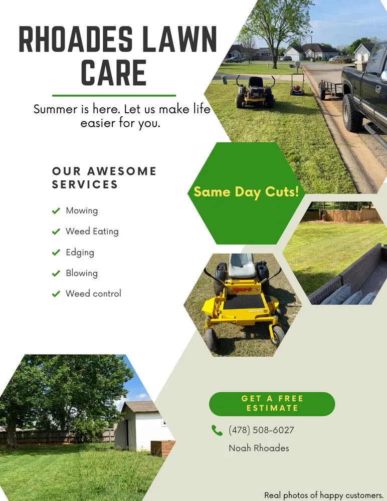 Professional lawn care service in Kathleen, GA - Rhoades Lawn Care