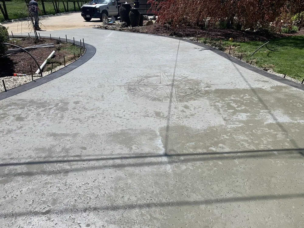 Custom outdoor landscaping for residential properties in South Webster, OH by Rhoads Crete Enterprises