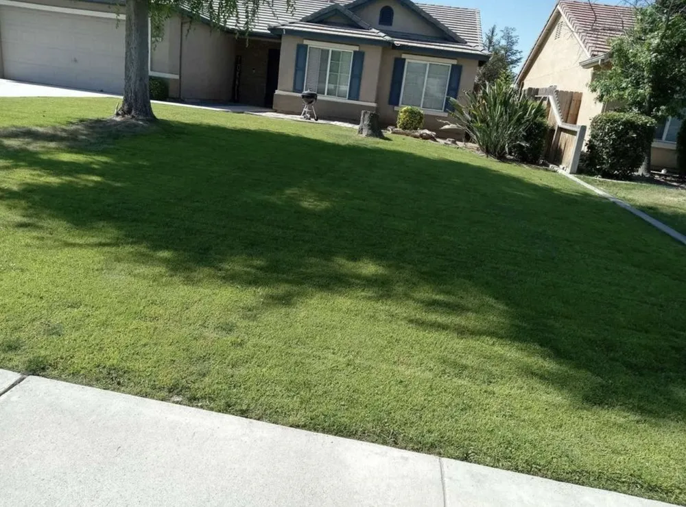 Professional lawn mowing service with custom design in Paramount, CA by Ricardo Jimenez