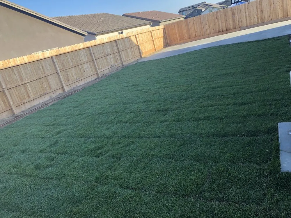 Professional garden landscaping with custom design across Fresno, CA - Ricardo's Concrete