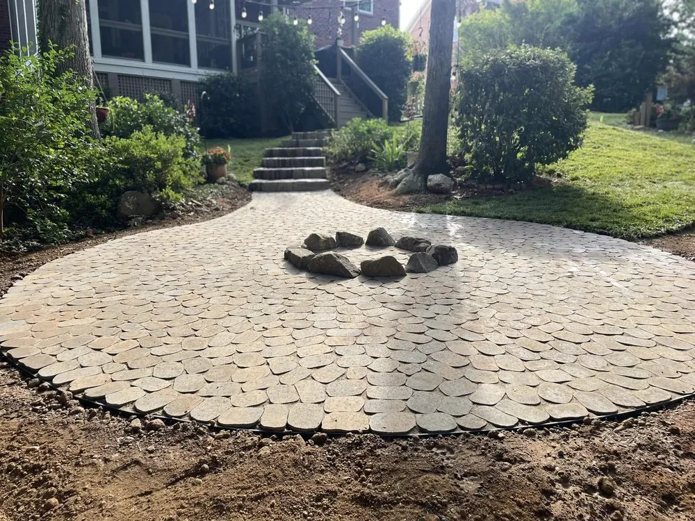 Custom lawn mowing service for outdoor upgrades in Indian Trail, NC by Richard Laney Landscaping