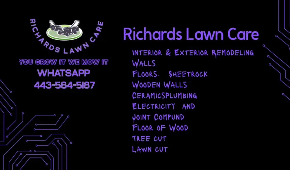 Local lawn mowing service for residential properties across Hunt Valley, MD - Richards Lawn Care