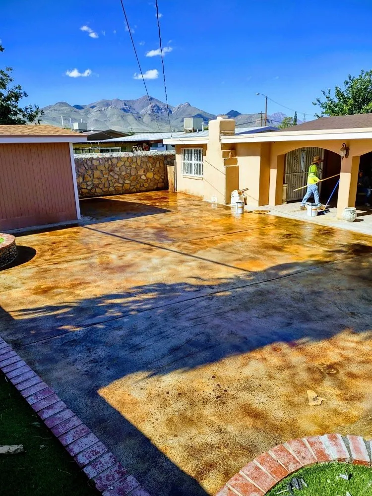 Affordable outdoor landscaping for residential properties in El Paso, TX by Richvisionz Construction