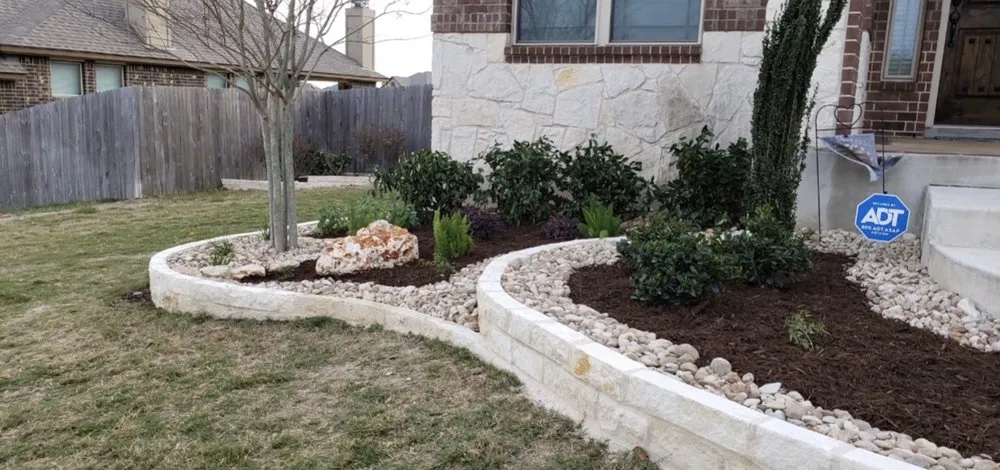 Affordable landscape design in San Antonio, TX by Rick at Your Service Property Solutions