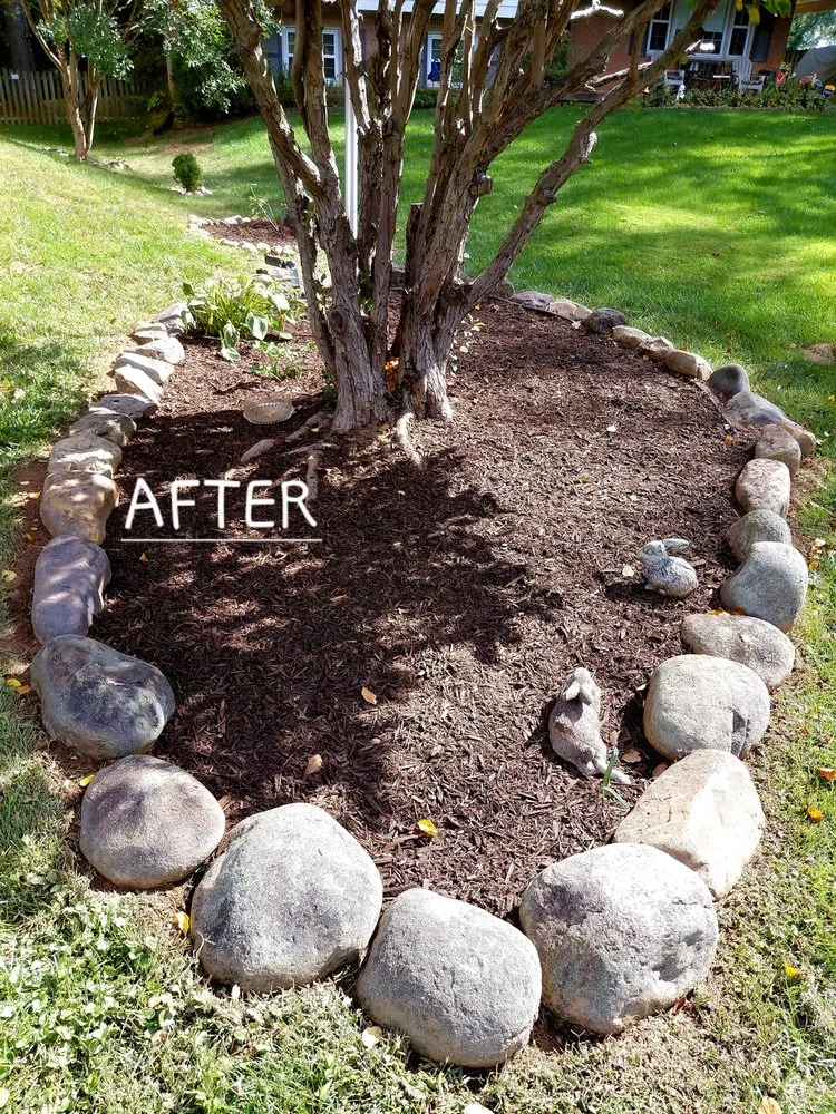 Local landscape installation for beautiful yards in Annandale, VA by Rick's Helping Hand