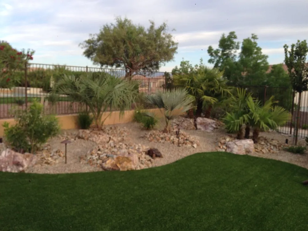 Custom outdoor landscaping for homes in Las Vegas, NV by Rick's Lawn & Landscaping