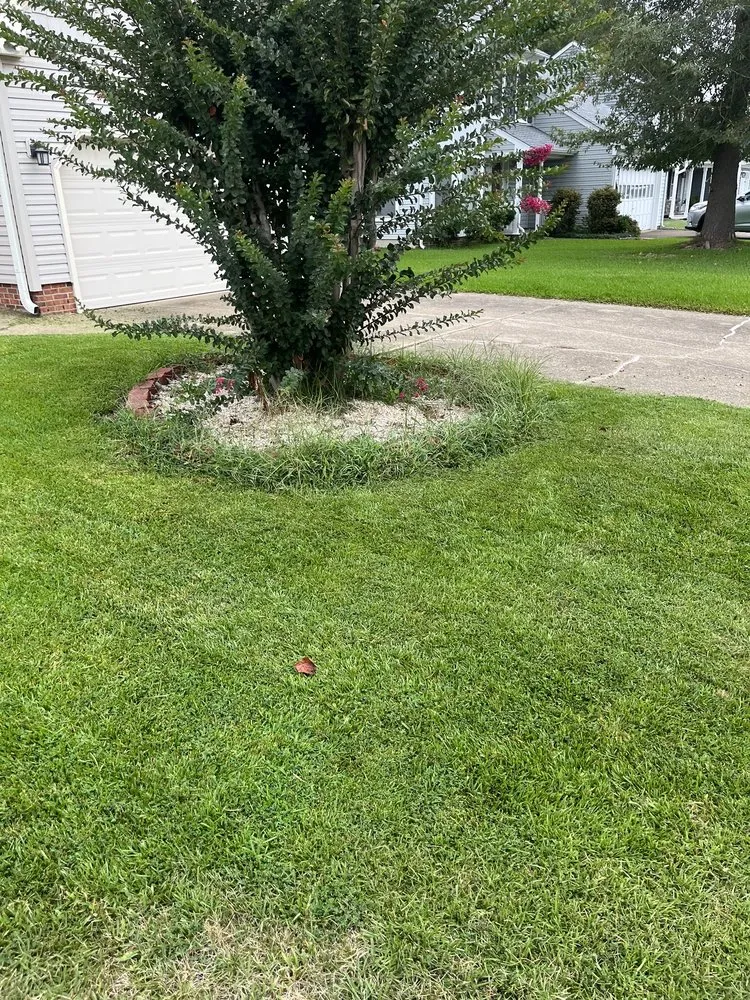 Local outdoor landscaping with custom design in Hampton, VA by Rick’s Lawn Care