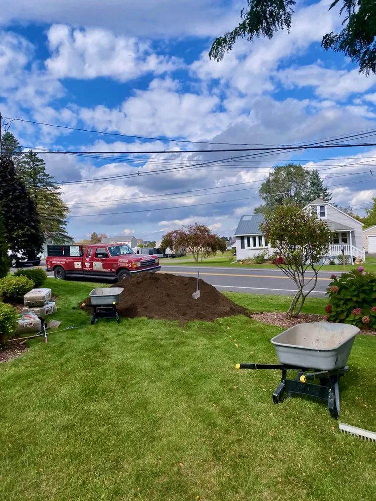 Custom landscaping services with custom design in Liverpool, NY by Ricky's Home and Lawn