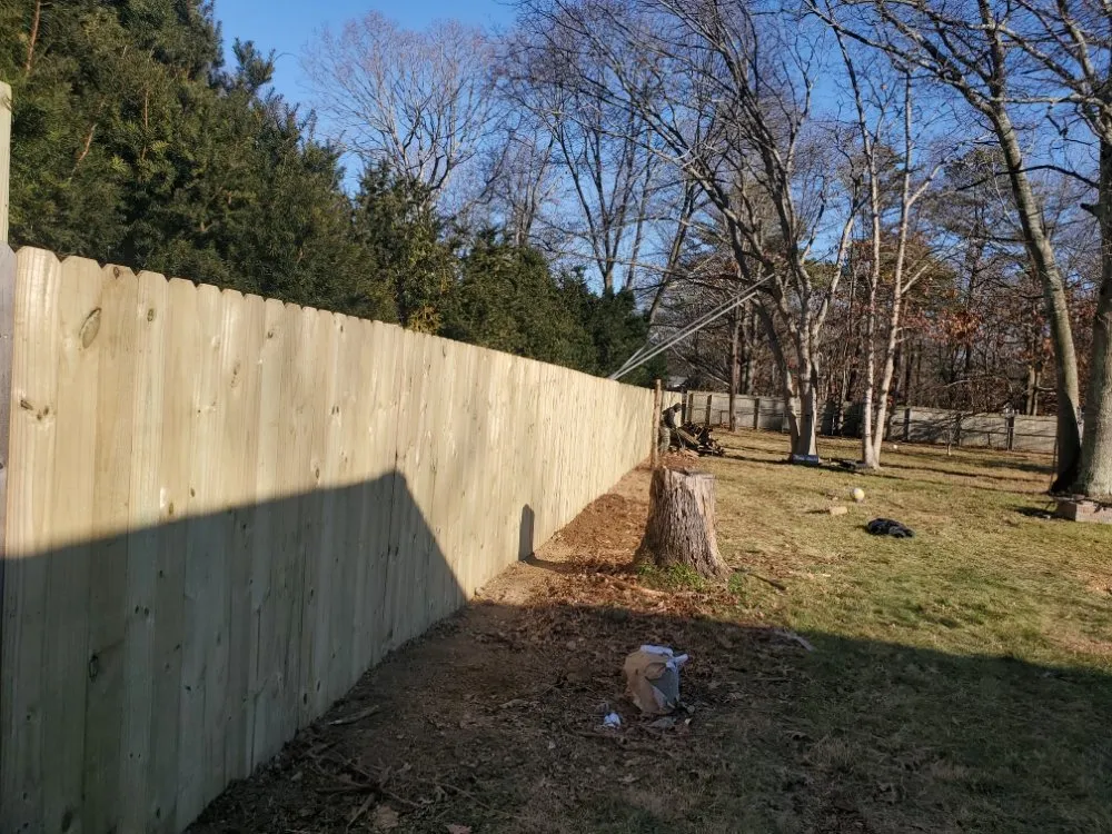 Custom yard cleanup service in Shirley, NY by Ricky's Landscaping
