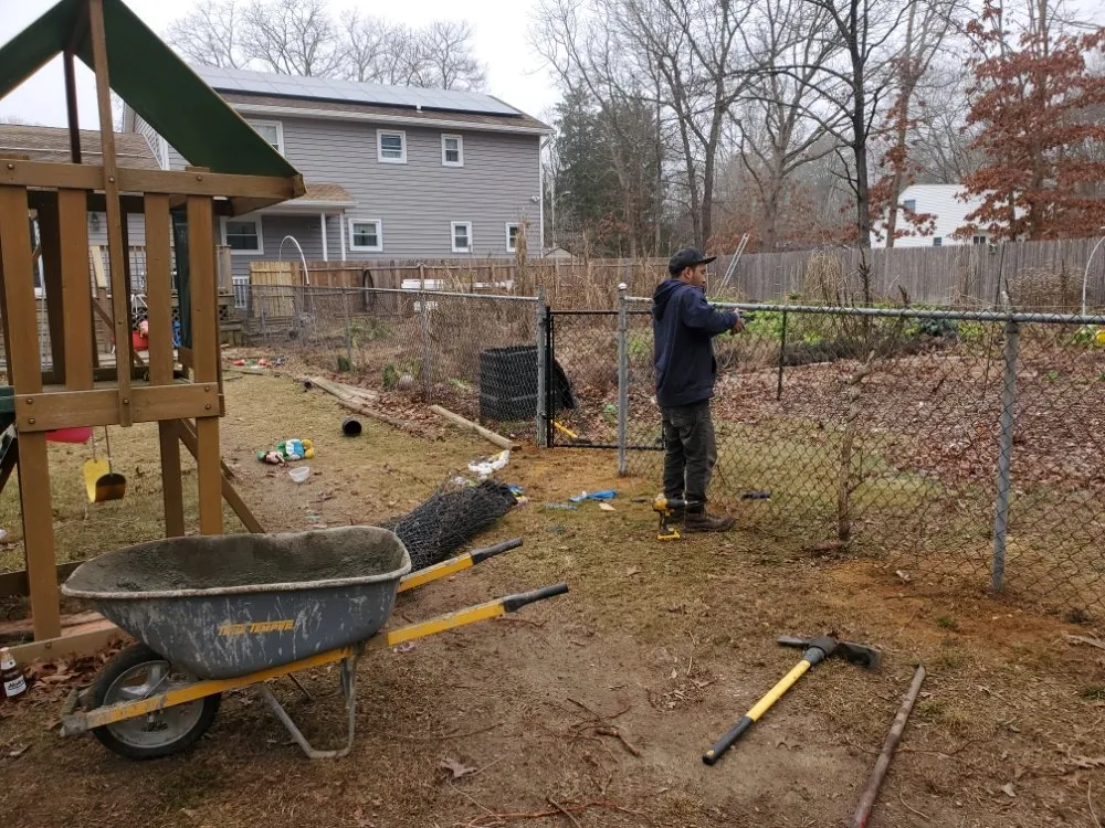 Custom residential landscaping in Shirley, NY by Ricky's Landscaping