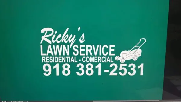 Ricky’s Lawn Service Logo