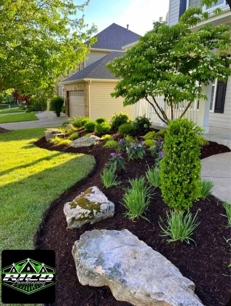Expert garden landscaping with custom design in Columbia, MO by Rico Landscaping