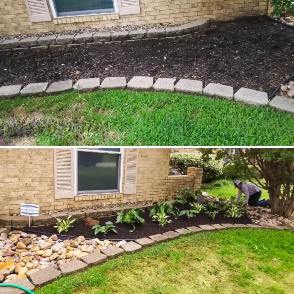 Local landscape installation in Red Oak, TX by Rico Landscaping DFW