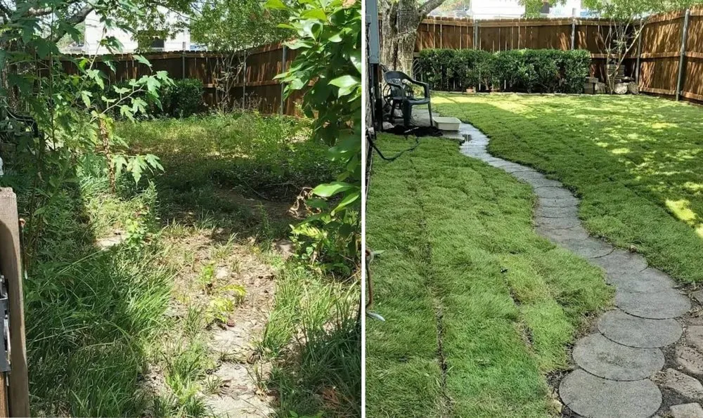 Expert garden landscaping for residential properties in Red Oak, TX by Rico Landscaping DFW