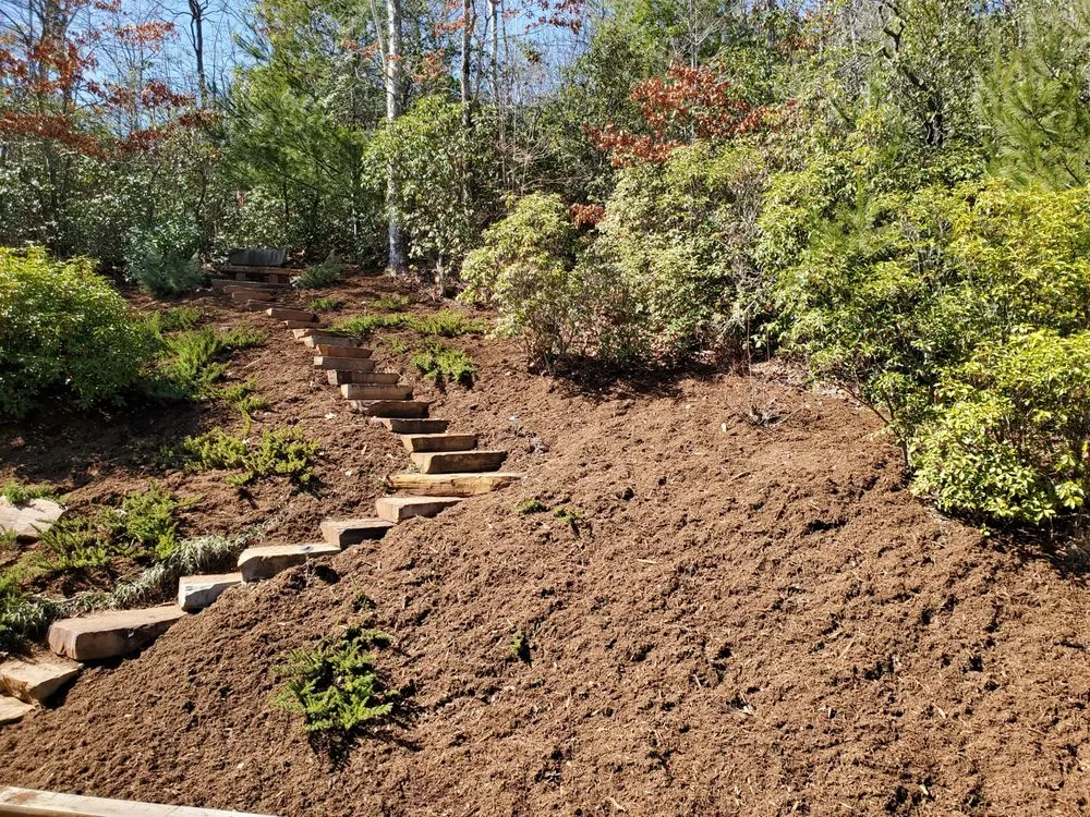 Affordable residential landscaping near you in Young Harris, GA by Ric's Moon Gates & Outdoor Services