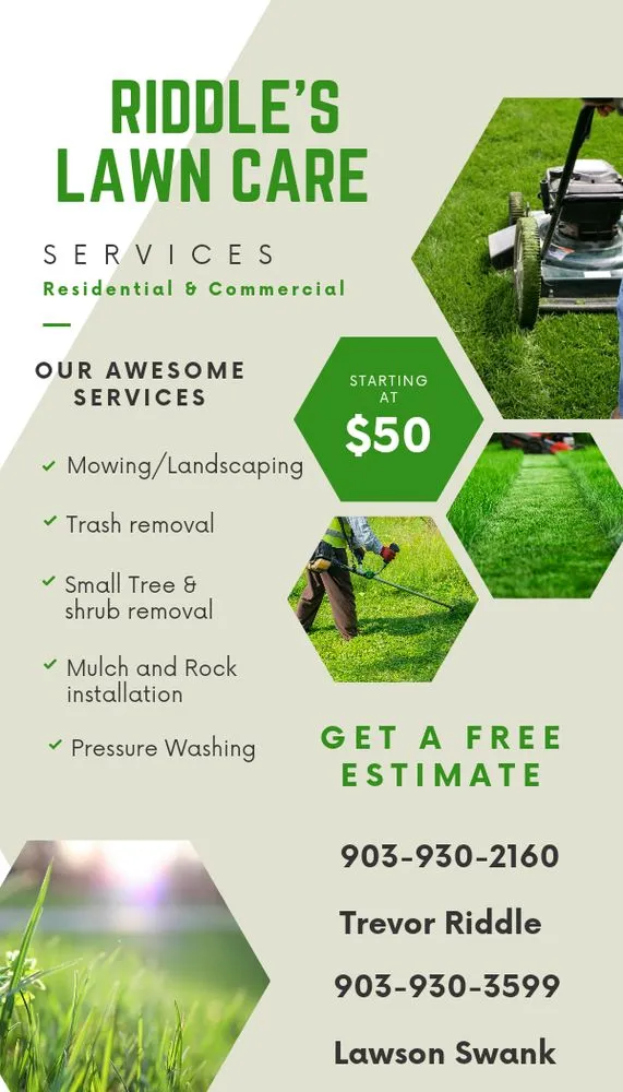 Expert landscaping services in Waskom, TX by Riddles Lawn Care Services