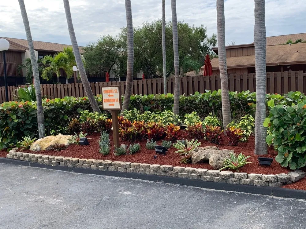 Professional garden landscaping for beautiful yards in Davie, FL by Ridge's Landscaping & Lawn Service