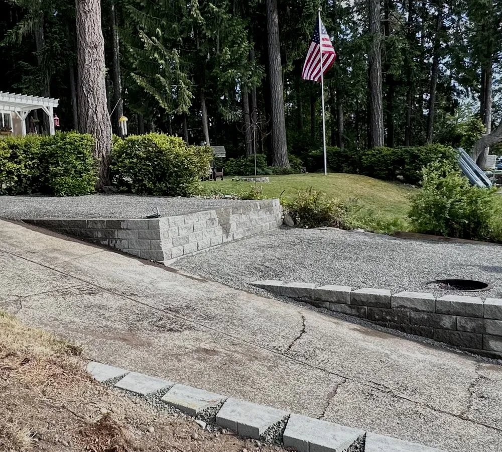 Custom yard cleanup service with custom design in Gig harbor, WA by Ridgewood Landscapes